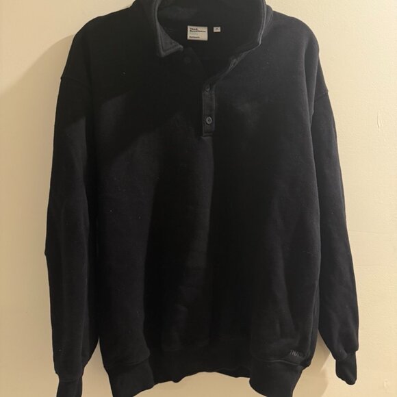 Aritzia TNA Cozy Sweatfleece Boyfriend Polo Sweatshirt - Picture 1 of 4
